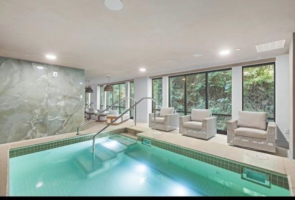 Interior, Marble Walls, Pool, Recessed Lighting