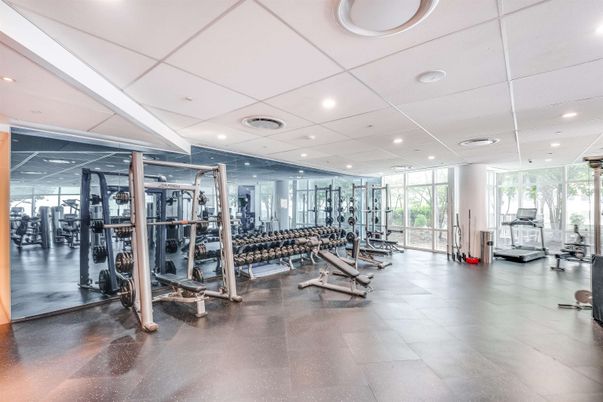 Fitness Equipment, Gym, Interior, Recessed Lighting
