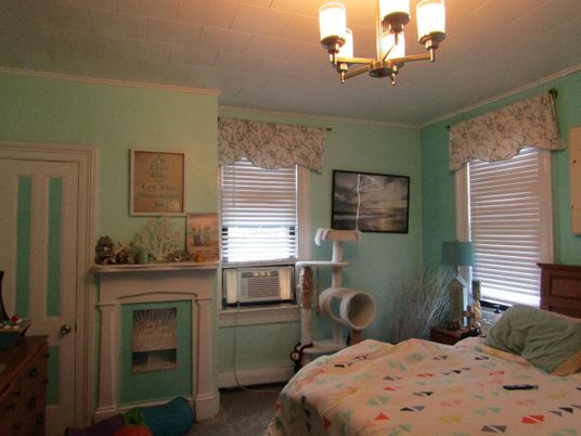 Bedroom, Chandelier, Interior