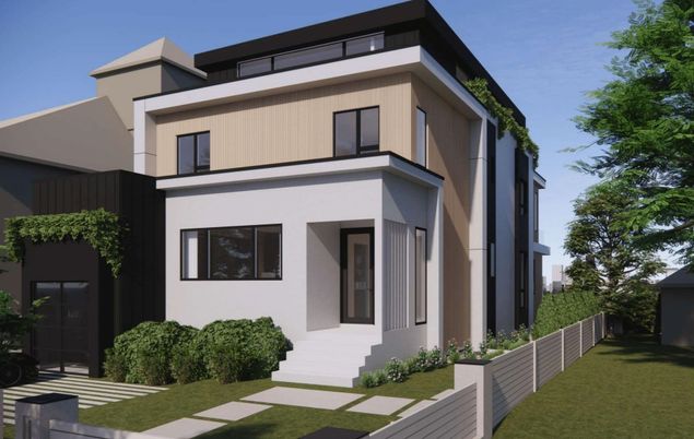 Backyard, Exterior, Facade, Modern