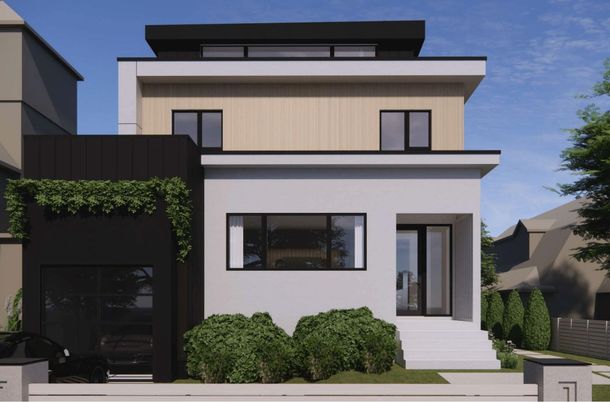 Exterior, Facade, Modern