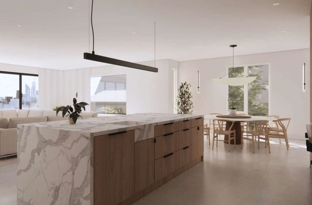 Dining room, Interior, Kitchen, Pendant Lights, Recessed Lighting