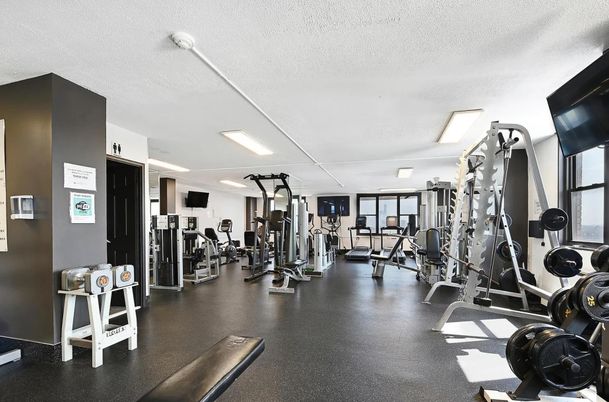 Fitness Equipment, Gym, Interior, Recessed Lighting
