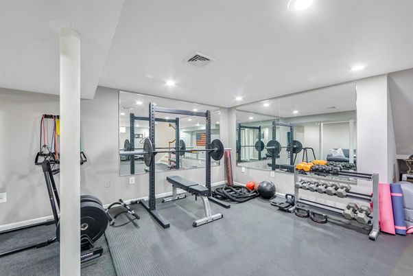 Fitness Equipment, Interior, Recessed Lighting
