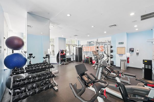 Fitness Equipment, Gym, Interior, Recessed Lighting