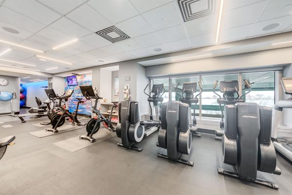 Fitness Equipment, Gym, Interior, Recessed Lighting