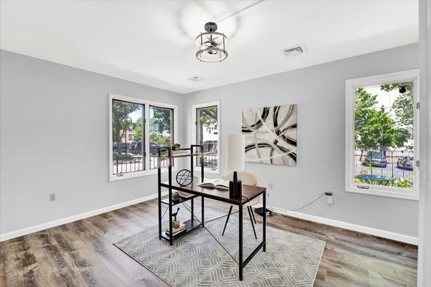 Home Office, Interior, Wood Texture Flooring