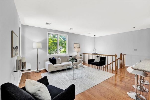 Interior, Living room, Pendant Lights, Wood Texture Flooring