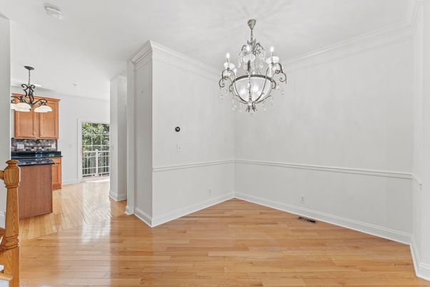 Chandelier, Interior, Kitchen, Wood Texture Flooring