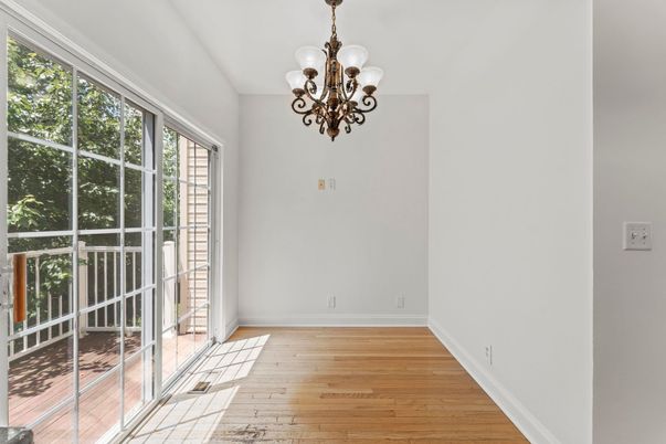 Chandelier, Empty room, Interior, Wood Texture Flooring