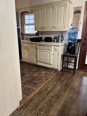 Interior, Kitchen, Wood Texture Flooring