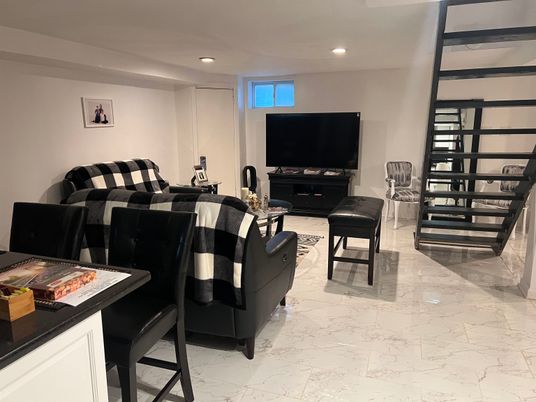 Interior, Living room, Marble, Recessed Lighting