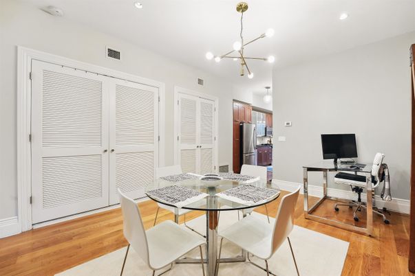 Home Office, Interior, Pendant Lights, Recessed Lighting, Wood Texture Flooring