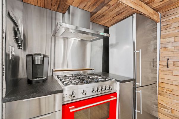 Interior, Kitchen, Stainless Steel Appliances, Wooden Ceilings