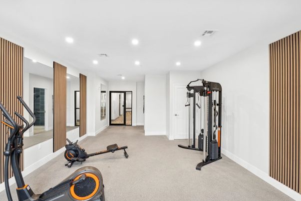 Fitness Equipment, Interior, Recessed Lighting
