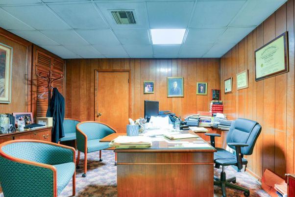 Home Office, Interior, Wooden Walls
