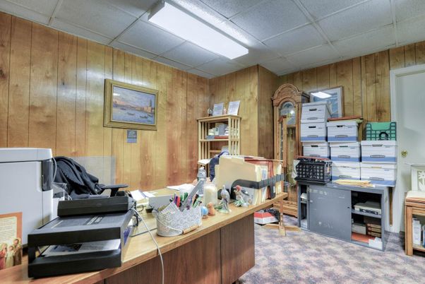 Home Office, Interior, Wooden Walls