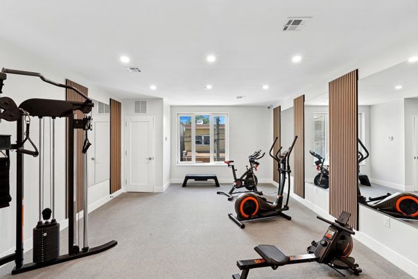 Fitness Equipment, Interior, Recessed Lighting