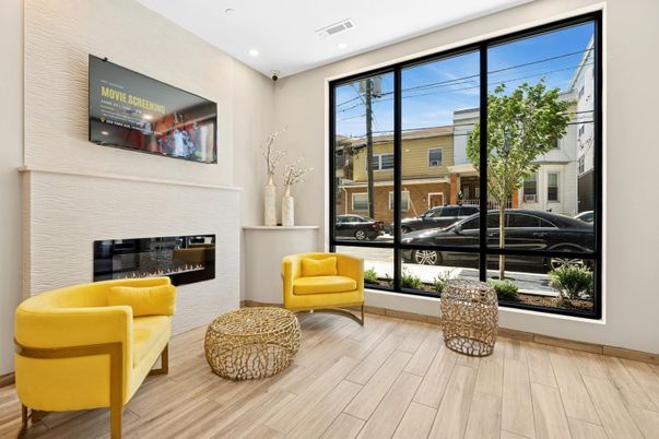 Fireplace, Interior, Recessed Lighting, Wood Texture Flooring