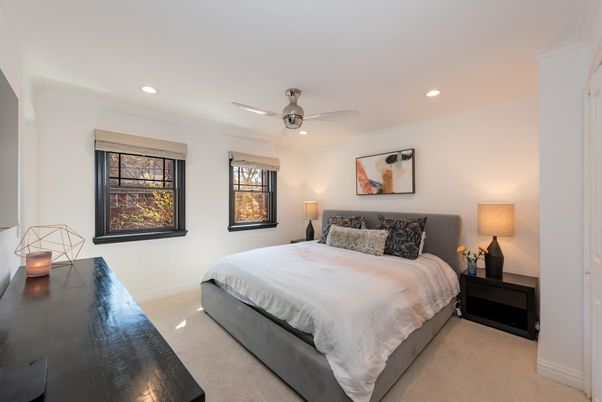 Bedroom, Interior, Recessed Lighting