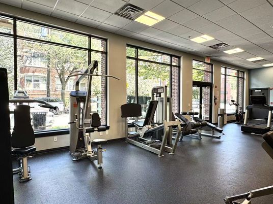 Fitness Equipment, Gym, Interior, Recessed Lighting