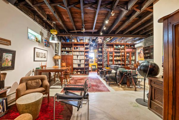 Home Office, Interior, Pendant Lights, Recessed Lighting, Wooden Beams, Wooden Ceilings