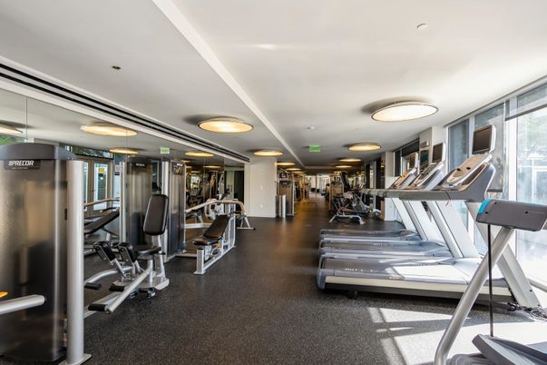 Fitness Equipment, Gym, Interior, Recessed Lighting
