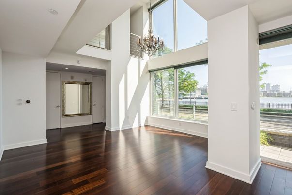 Chandelier, Empty room, Interior, Recessed Lighting, Wood Texture Flooring