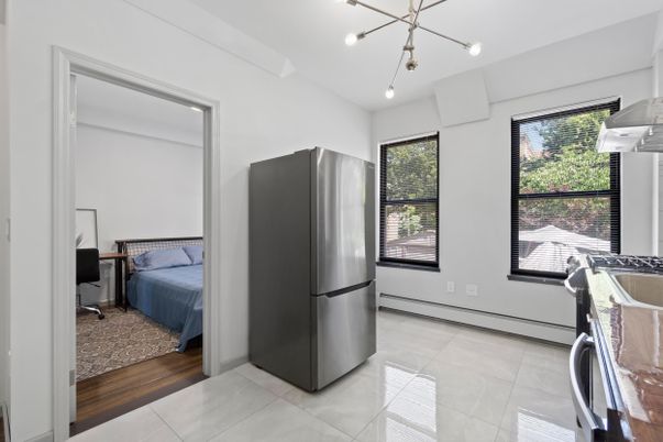 Bedroom, Interior, Kitchen, Pendant Lights, Wood Texture Flooring