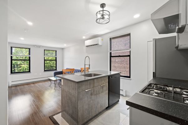 Dining room, Interior, Kitchen, Recessed Lighting, Wood Texture Flooring