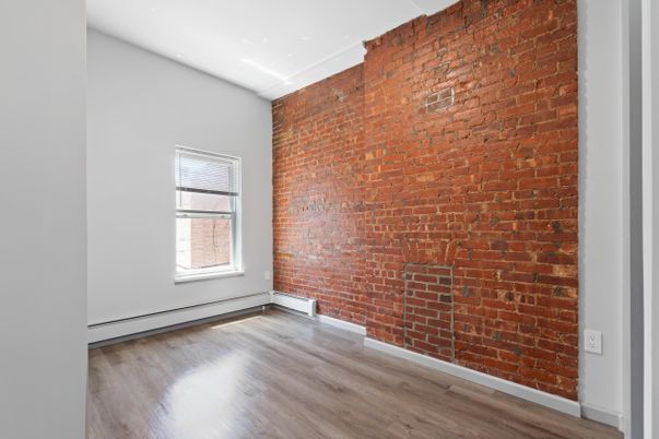 Empty room, Interior, Stone Walls, Wood Texture Flooring