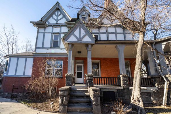 Exterior, Facade, Brick Facade, Tudor Revival
