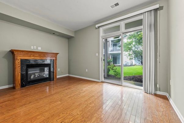 Empty room, Fireplace, Interior, Wood Texture Flooring
