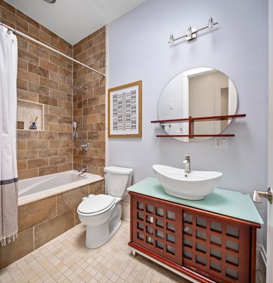 Bathroom, Interior, Stone Walls
