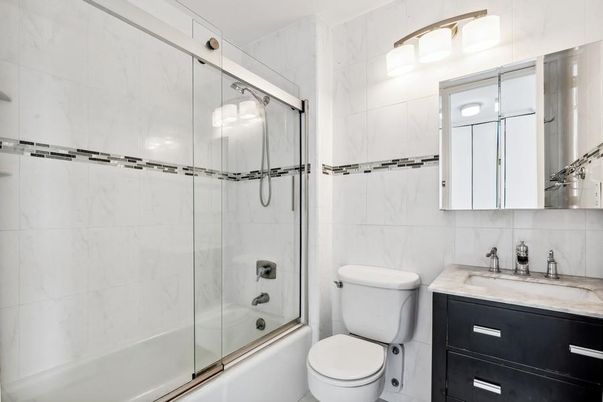 Bathroom, Glass Shower, Interior, Marble Walls