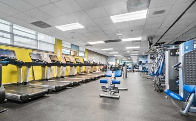 Fitness Equipment, Gym, Interior, Recessed Lighting