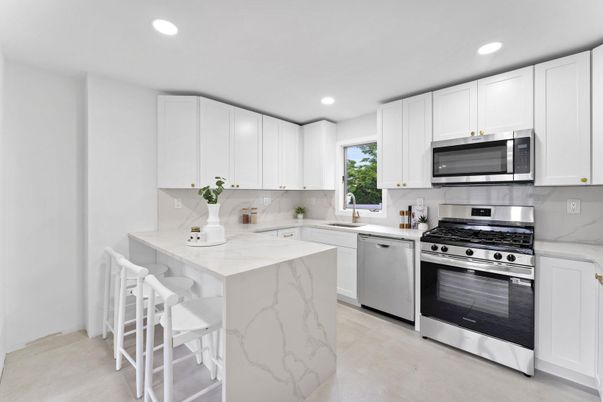 Interior, Kitchen, Recessed Lighting, Stainless Steel Appliances