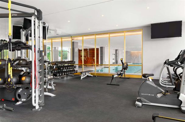 Fitness Equipment, Gym, Interior, Recessed Lighting