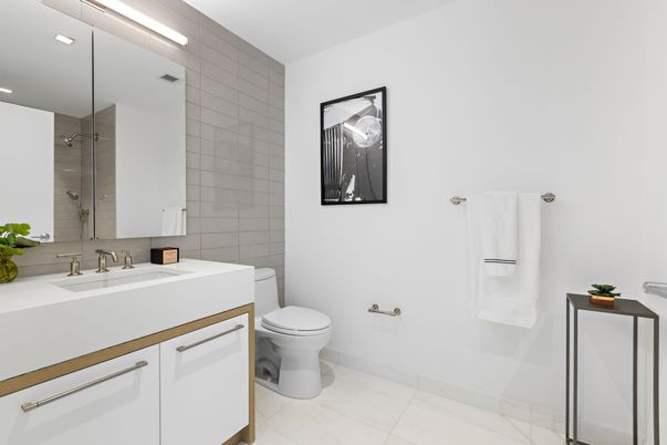 Bathroom, Interior, Recessed Lighting