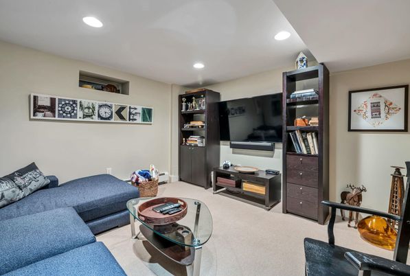 Interior, Living room, Recessed Lighting