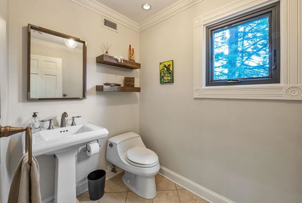 Bathroom, Interior, Recessed Lighting