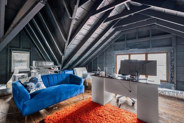 Home Office, Interior, Wood Texture Flooring