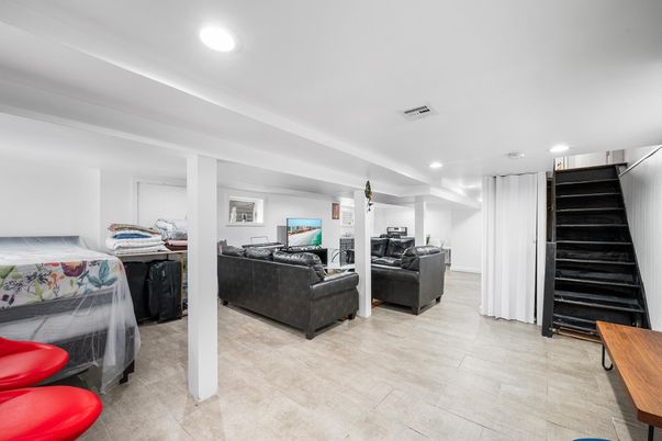 Interior, Living room, Recessed Lighting