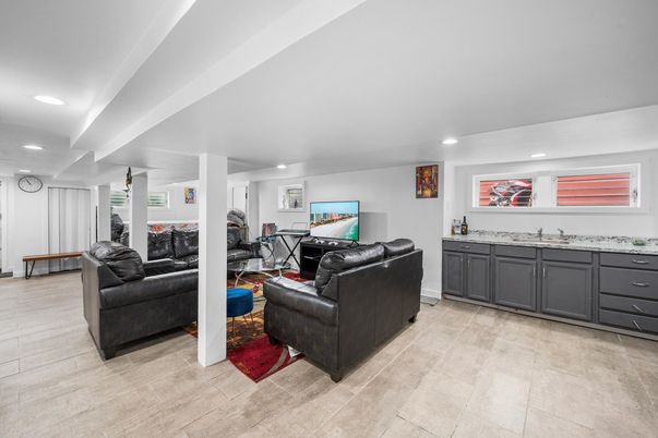 Interior, Living room, Recessed Lighting