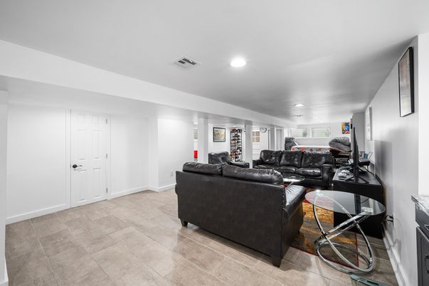 Interior, Living room, Recessed Lighting