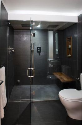 Bathroom, Glass Shower, Interior