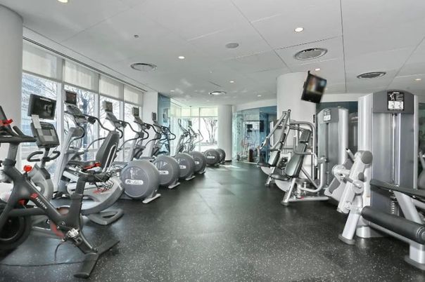 Fitness Equipment, Gym, Interior, Recessed Lighting