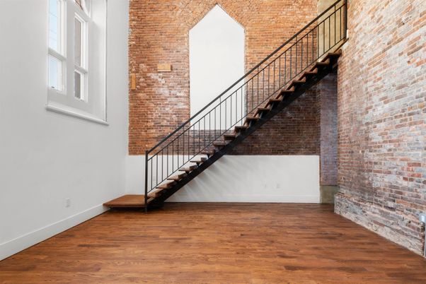 Interior, Stone Walls, Wood Texture Flooring