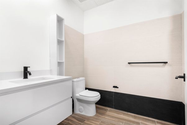 Bathroom, Interior, Wood Texture Flooring