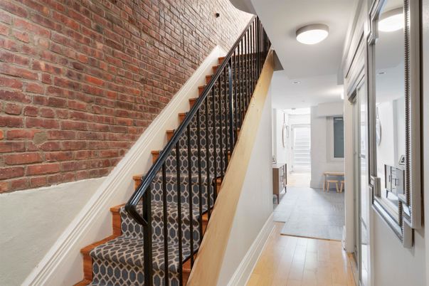 Interior, Stone Walls, Wood Texture Flooring